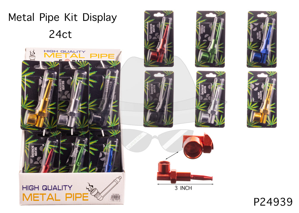 P24939 Metal Pipe Kit Display -24ct