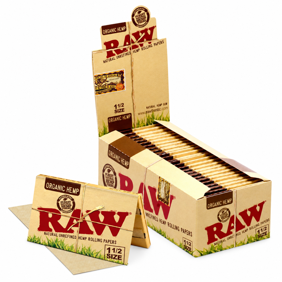 RAW 1 1/2 ORGANIC PAPER