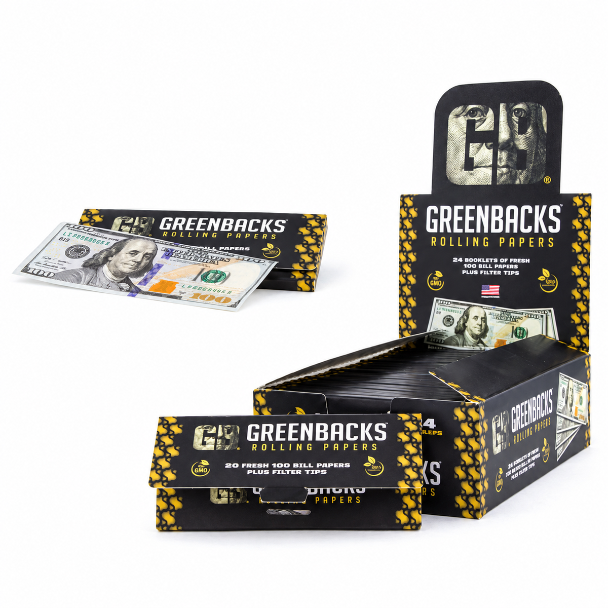 Greenbacks Rolling Papers 24booklets