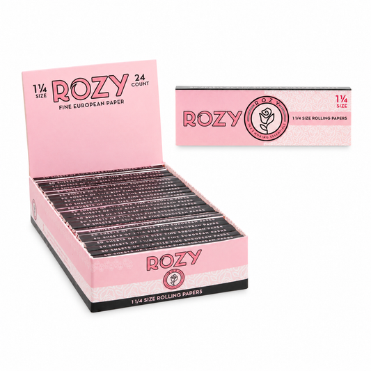 Rozy Pink 1 1/4 Size Rolling Papers - 24ct Display