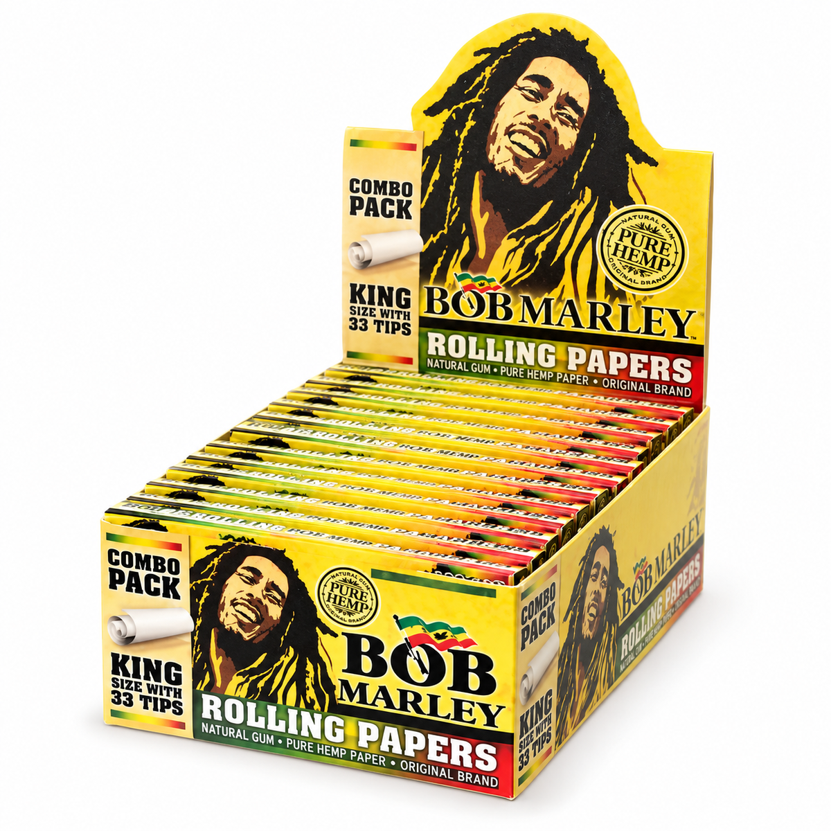 Bob Marley Rolling Papers With Tips King Size 33ct - 50pks