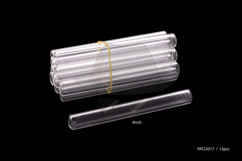 PAT23017 4" Glass Tube-12ct