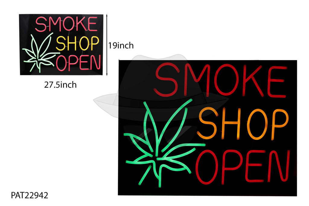 PAT23048 Led Sign Smoke Shop Open