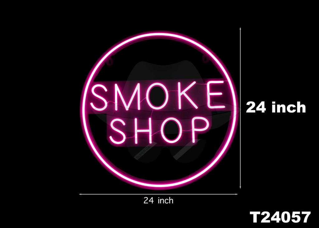 PINK SMOKE SHOP LED SIGN T24057