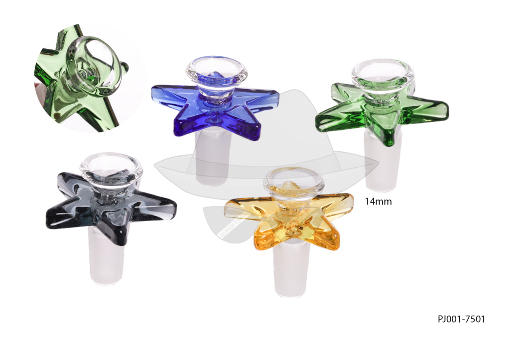 PJ001-7501 14" Male Hey Star Glass Bowl