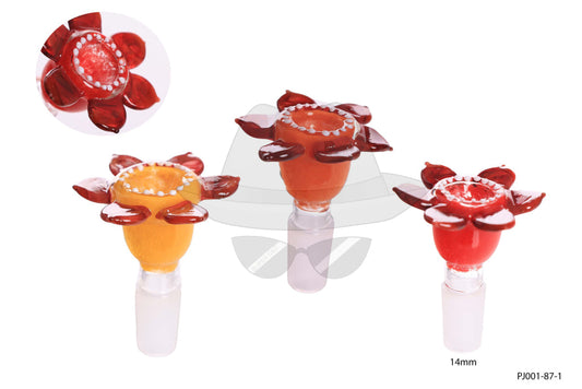 PJ001-87 14mm Male Flower Glass Bowl