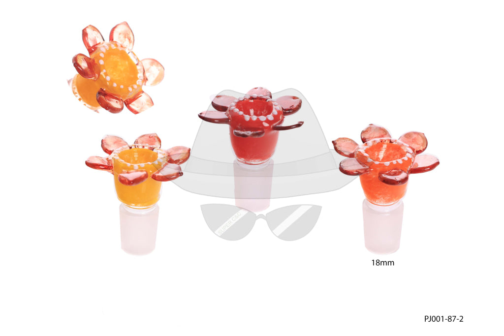 PJ001-87 18mm Male Flower Glass Bowl