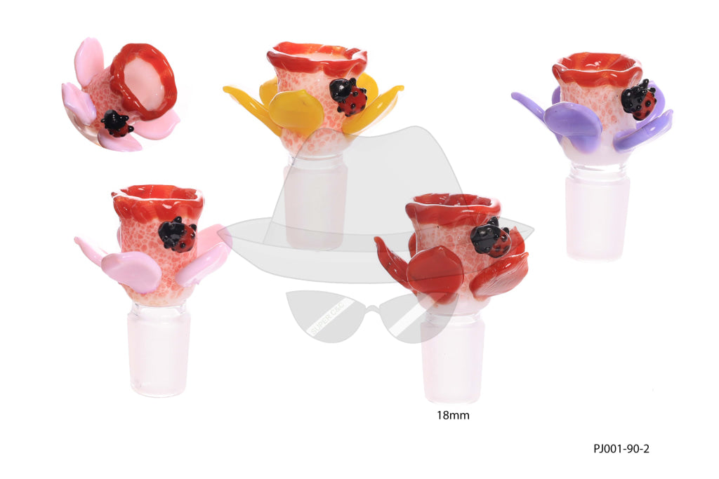 PJ001-92 18mm Male Flower Glass Bowl