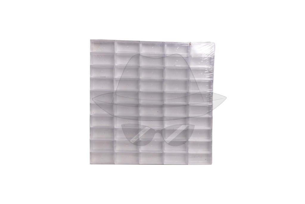 Plastic Jar Rectangle -50ct