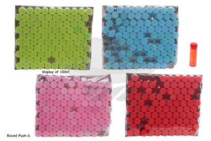 Plastic Jar Round Push s 100ct