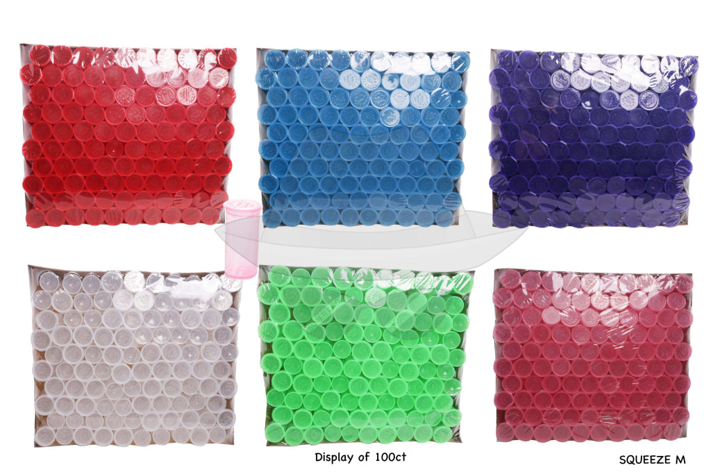 Plastic Jar S Squeeze M -100ct