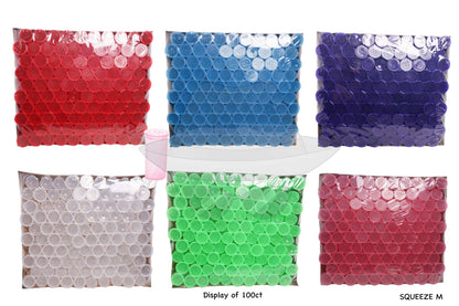 Plastic Jar S Squeeze M -100ct