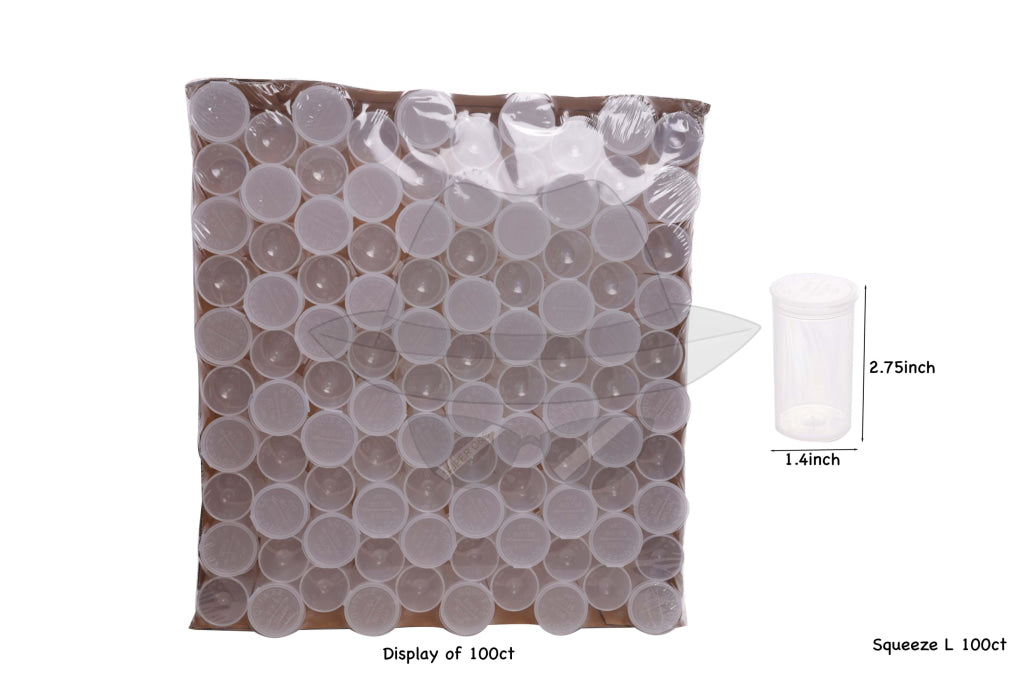 Plastic Jar Squeeze L 100ct