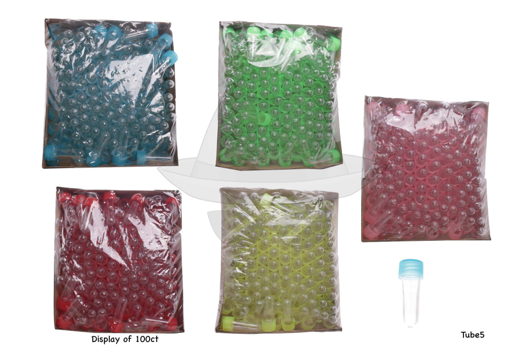 Plastic Tube 5 -100ct