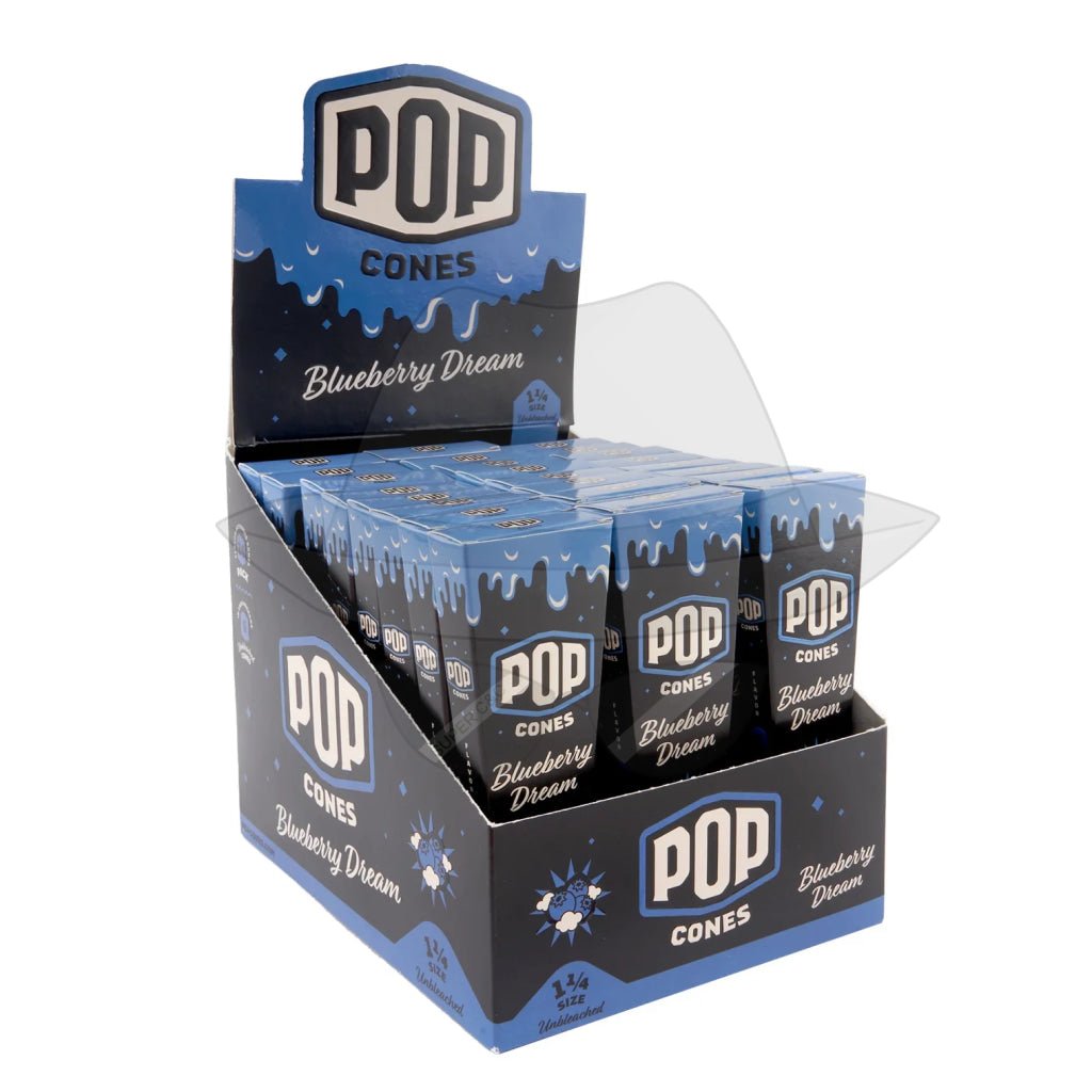 Pop Cones 1 ¼ Size Unbleached 6pk Cones - 24ct Display