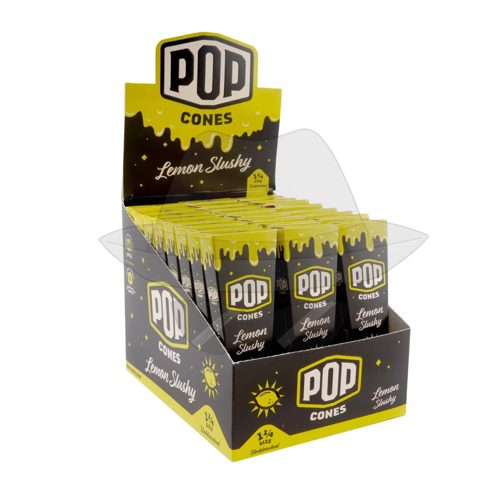 Pop Cones 1 ¼ Size Unbleached 6pk Cones - 24ct Display