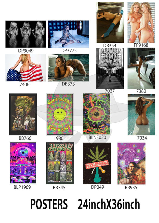 Posters 24"X36"( Order Online and pickup at warehouse)
