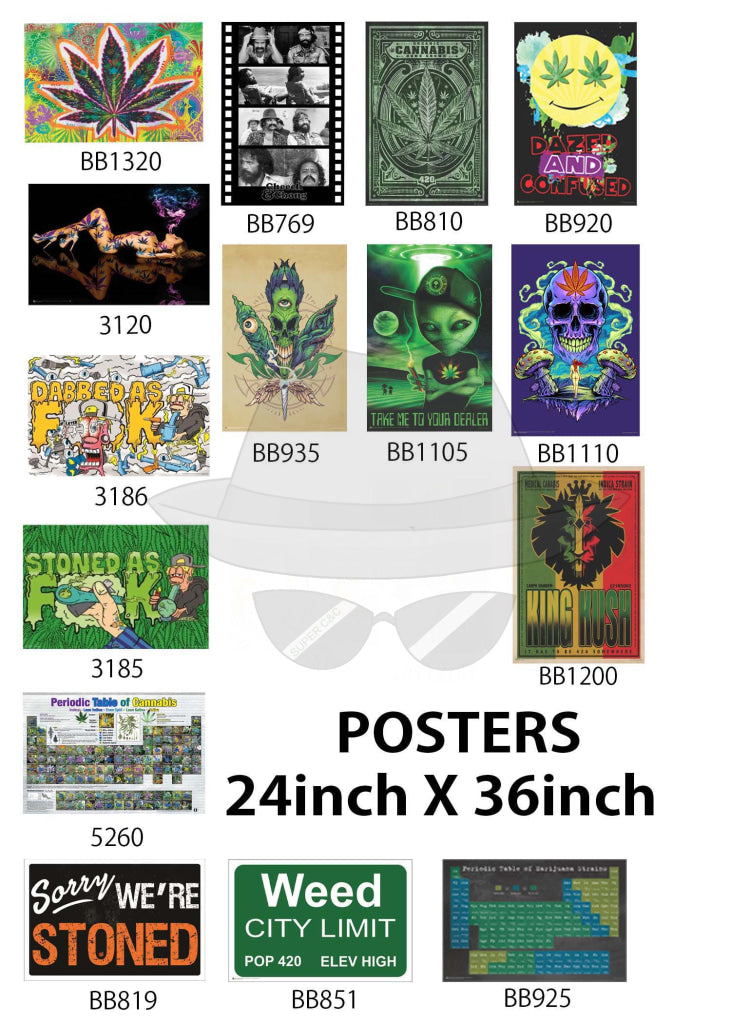 Posters 24"X36"( Order Online and pickup at warehouse)