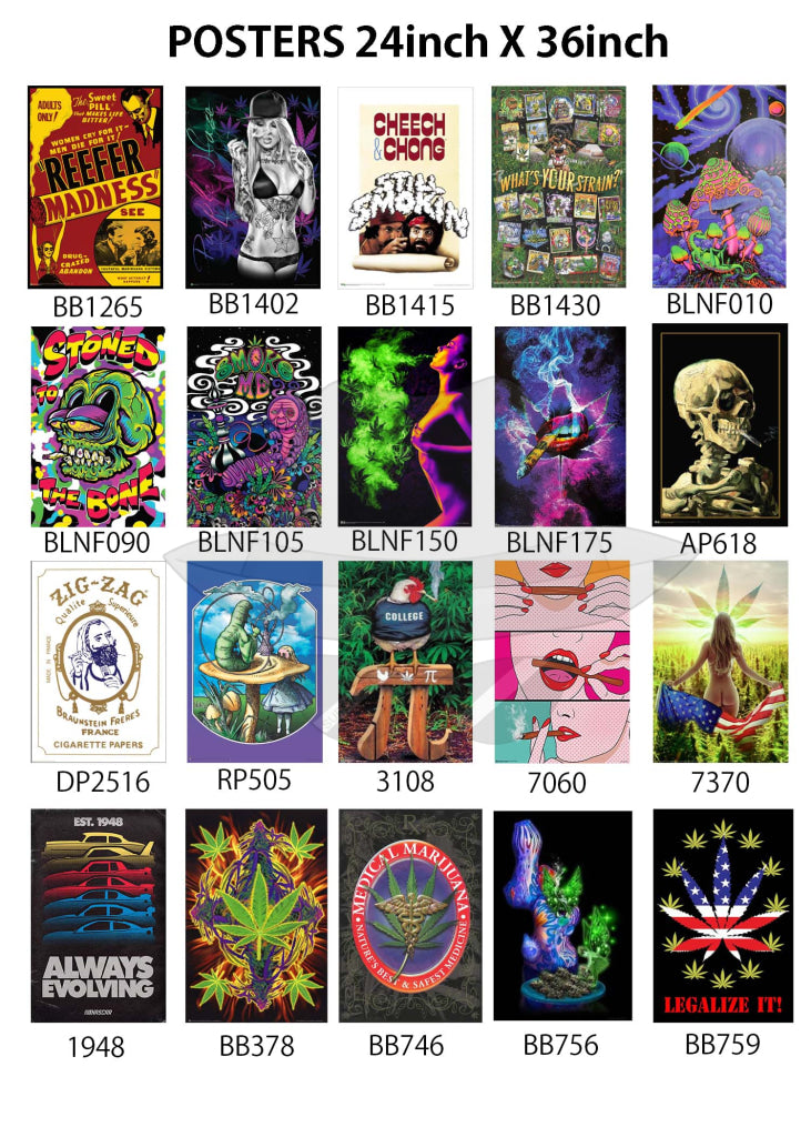 Posters 24"X36"( Order Online and pickup at warehouse)