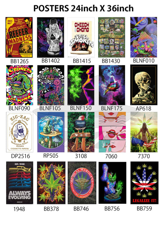Posters 24"X36"( Order Online and pickup at warehouse)
