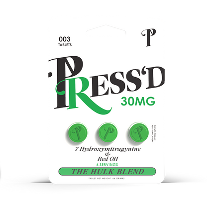 Press’d Hulk Blend 3 Pack 7-Hydroxy 30mg