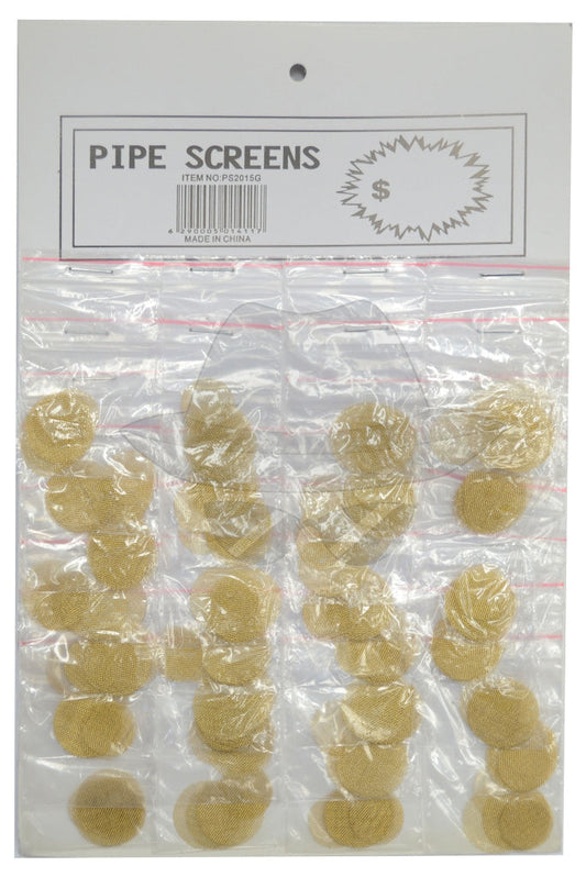 PS2015G - Brass Screens, sold by pack.
