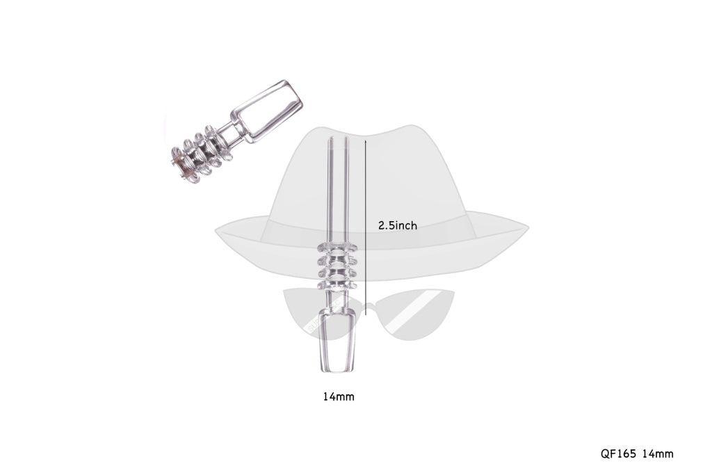 QF165 14mm Quartz Glass Nail
