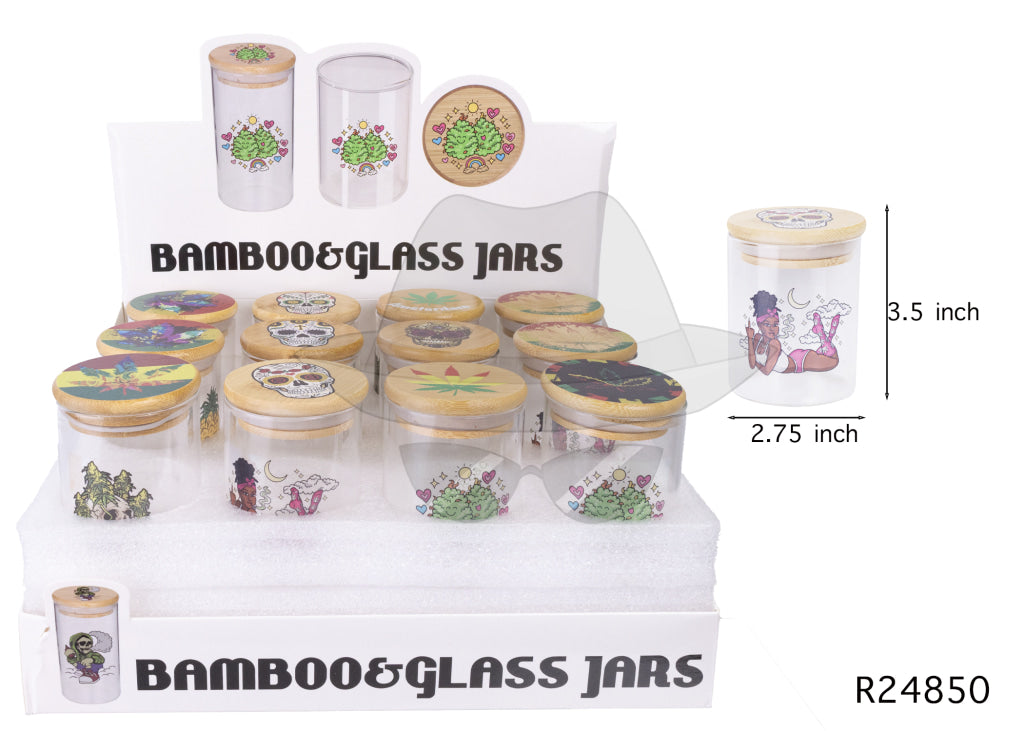 R24850 Glass Jar -12ct