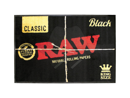 Raw Black Door Mat Small 60cmx80cm
