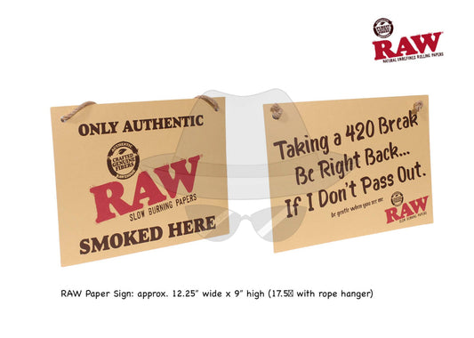 Raw Cardboard Sign