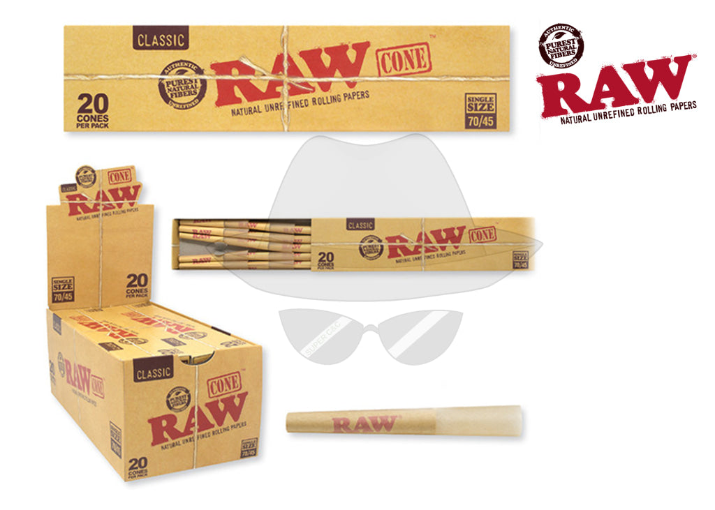 Raw Cone Single Size 70/45 (20pk/12ct)