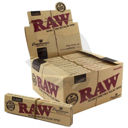 RAW King Size Slim + Tips Rolling Paper Connoisseur Classic