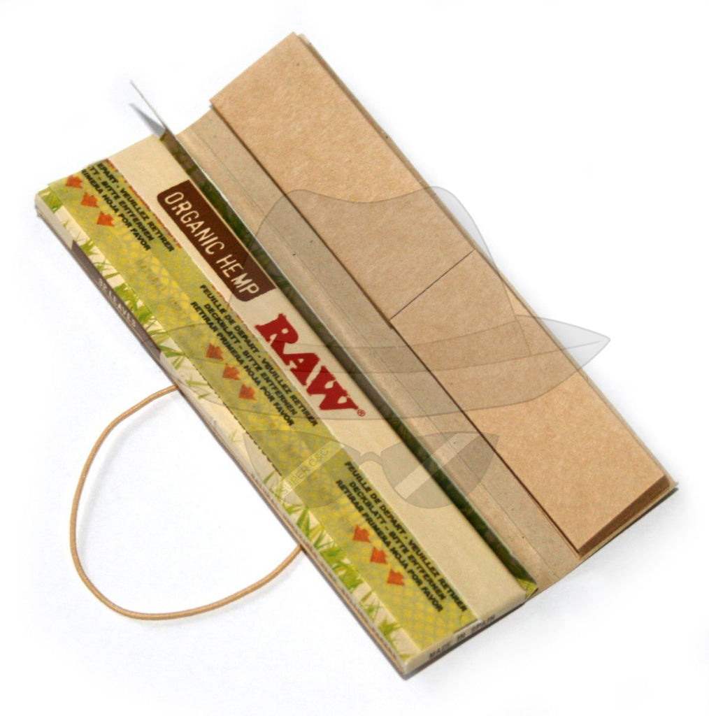 RAW King Size Slim + Tips Rolling Paper Connoisseur Classic