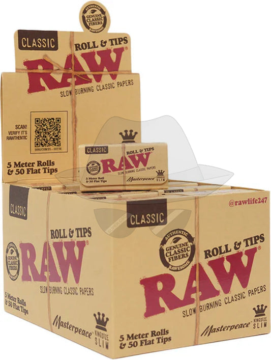 RAW Masterpiece King Size Slim With Tips