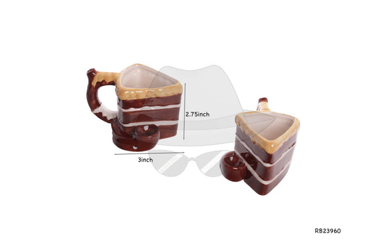 RB23960  Med Slice Cake Ceramic Pipe