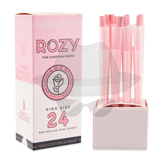 Rozy Pink King Size Pre-Rolled Cones – 24ct Pack