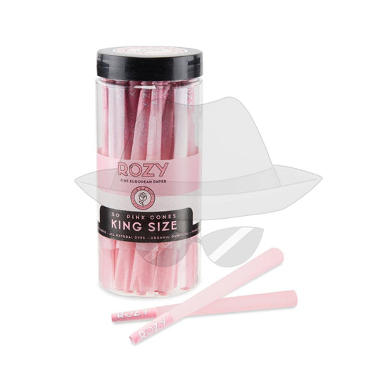 Rozy Pink King Size Pre-Rolled Cones – 50ct Pack