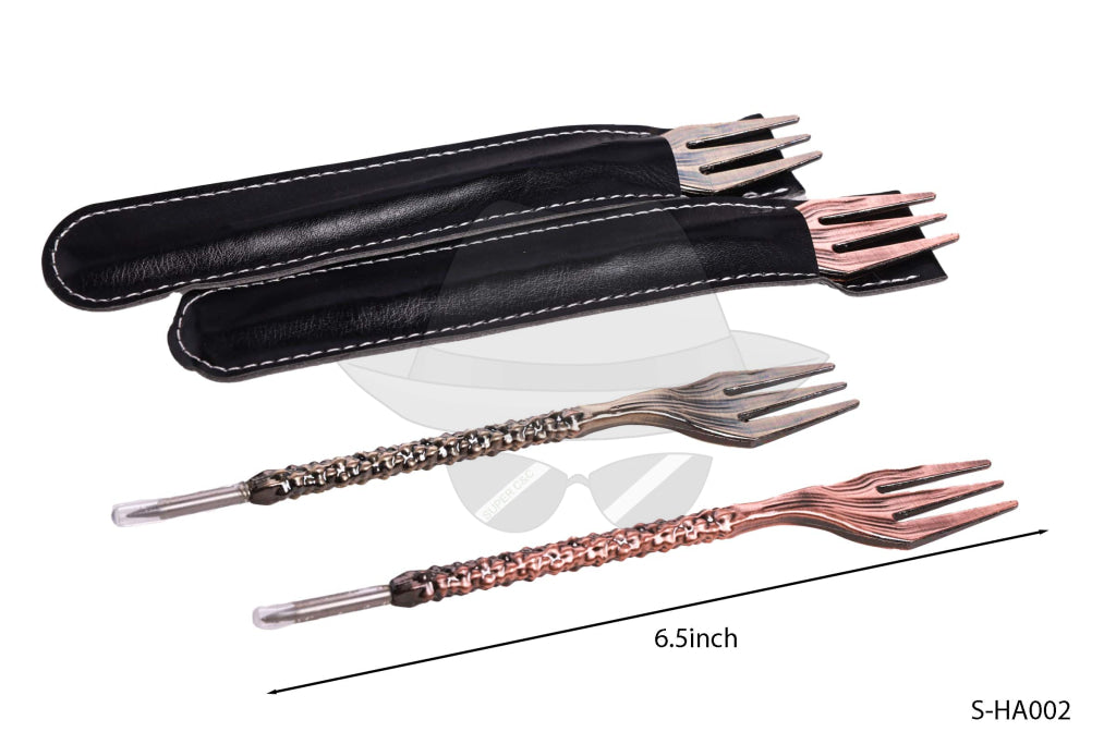 S-HA002 2IN1 Hookah Foil Poker Fork