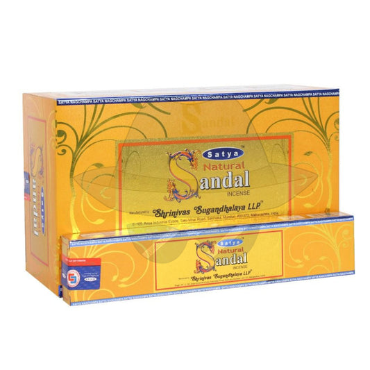 Satya Sandal Incense - 15 Gram Pack (12 Packs Per Box)