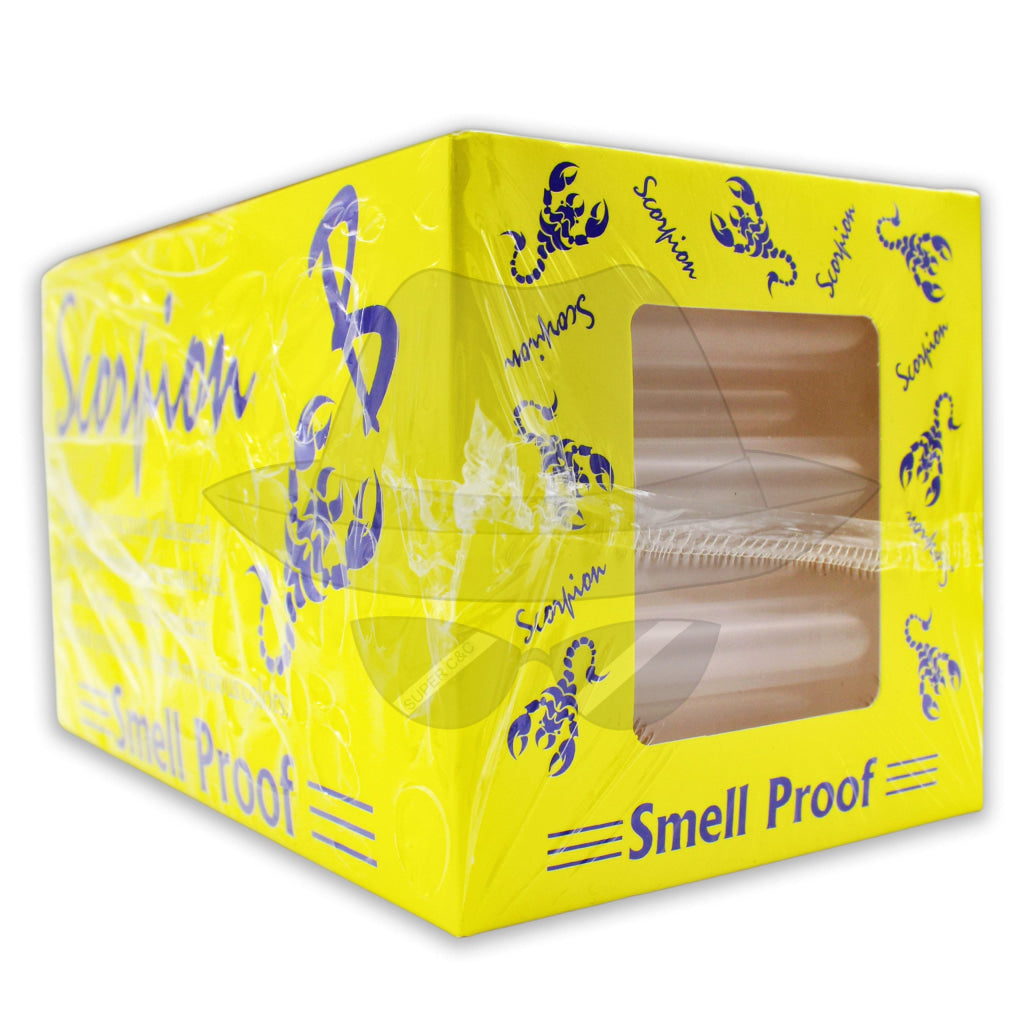 SCORPION SMELL PROOF TUBE CLEAR 100CT BOX