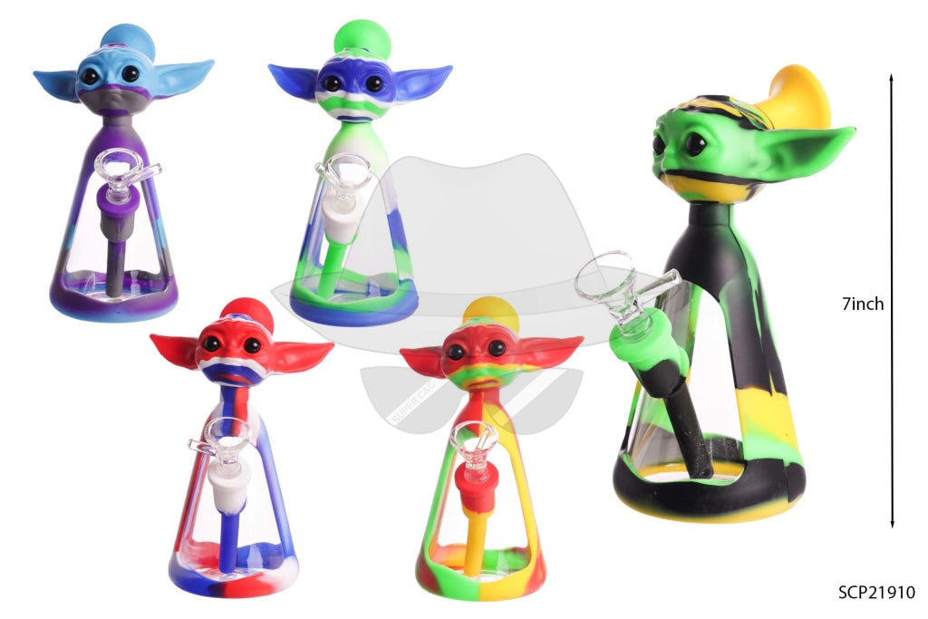 SCP21910 Yoda Silicone Water Pipe