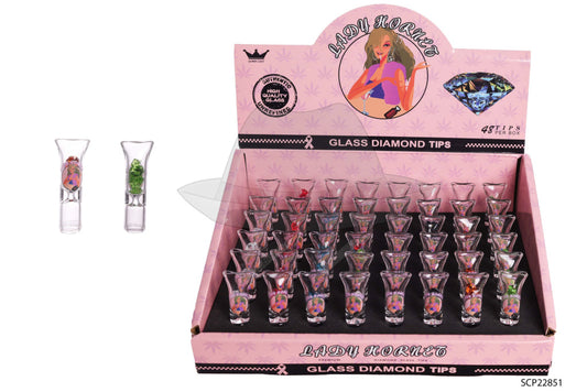 SCP22851 Diamond Glass Tips-48ct