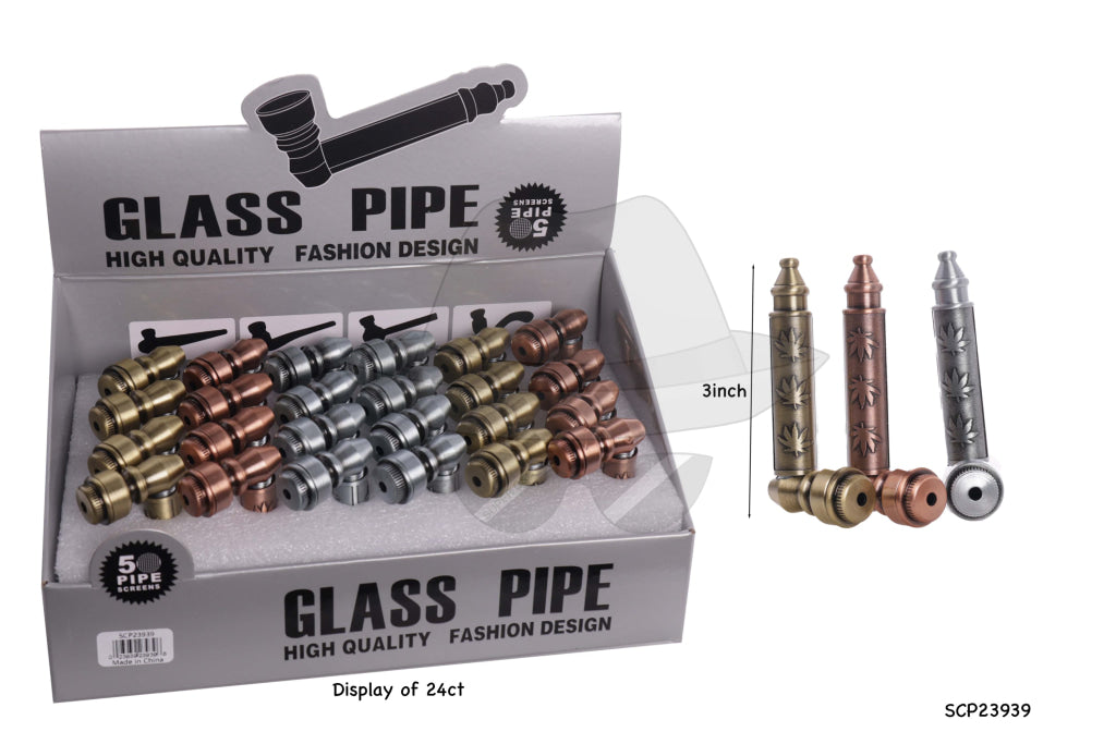 SCP23939 Metal Pipe -24ct