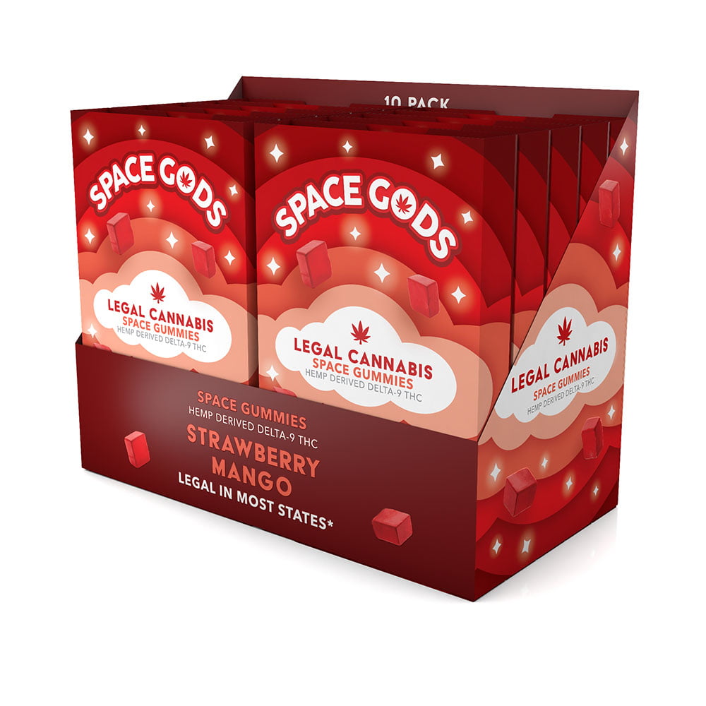 Space Gods Strawberry Mango | THC + CBD – 10pc