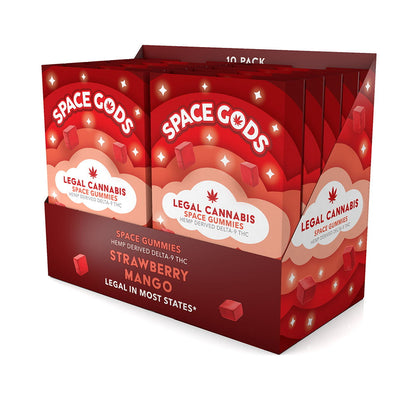 Space Gods Strawberry Mango | THC + CBD – 10pc