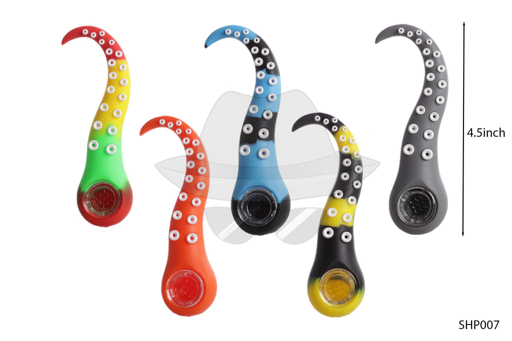 SHP007 Octopus Silicone Hand Pipe