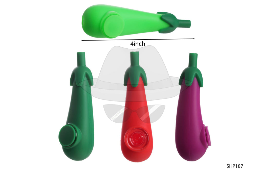 SHP187 Eggplant Silicone Hand Pipe