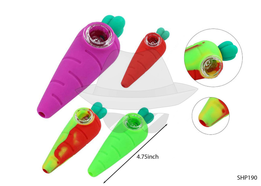 SHP190 Carrot Silicone Pipe