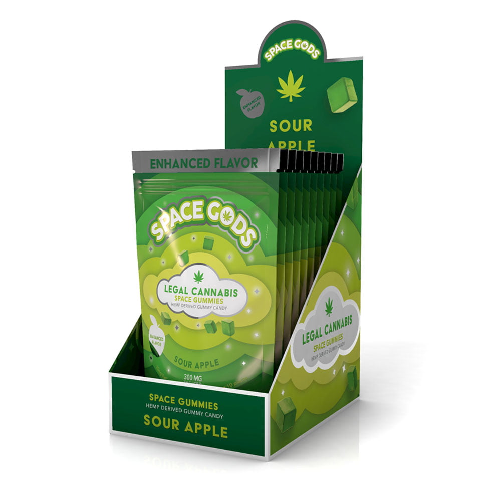 Space Gods Sour Apple | THC + CBD – 10pc