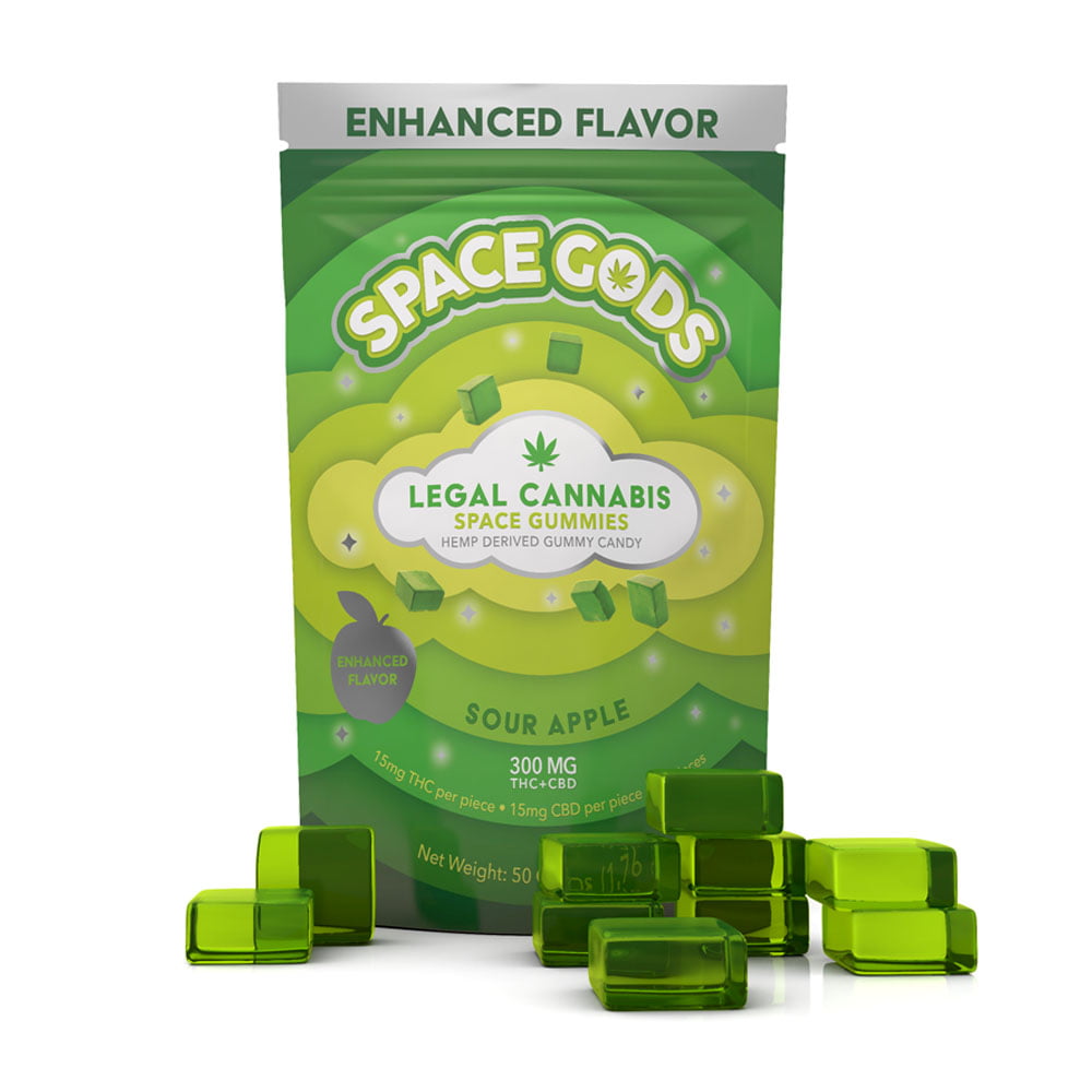 Space Gods Sour Apple | THC + CBD – 10pc